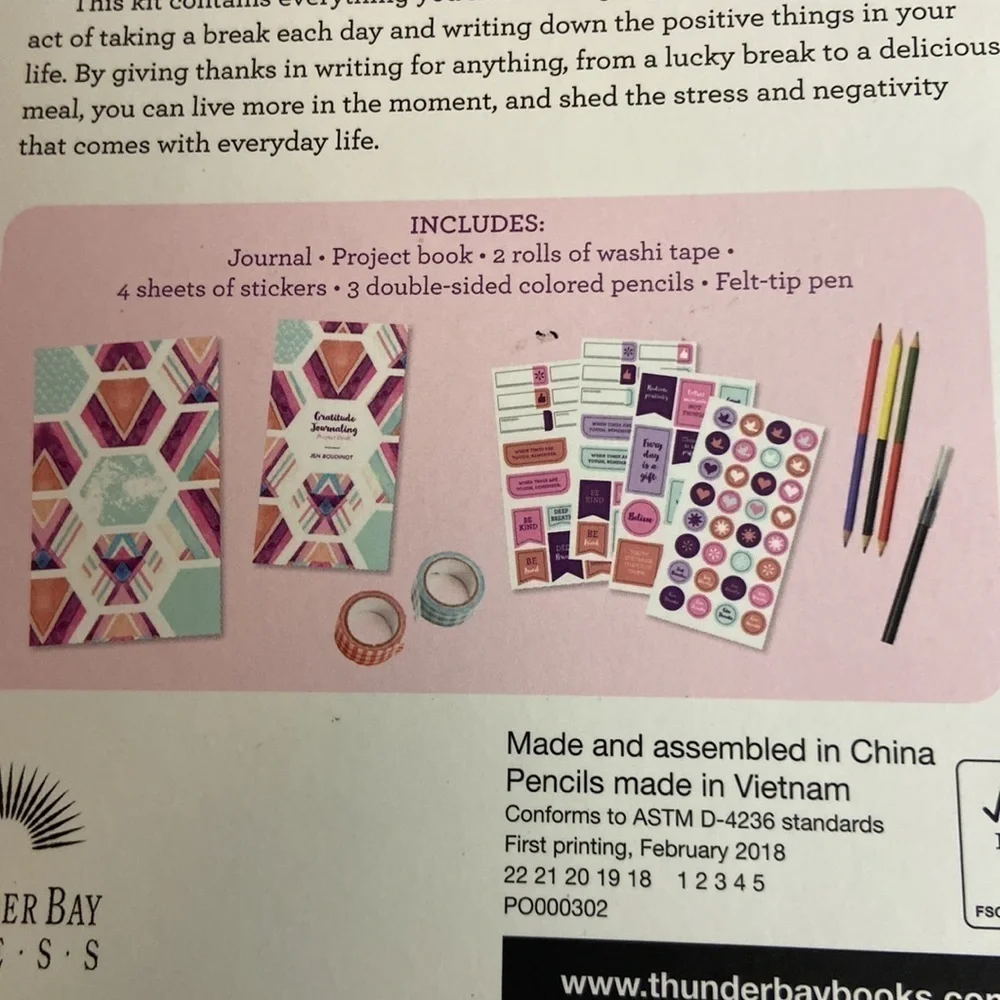 Thunder Bay Gratitude Journal NEW